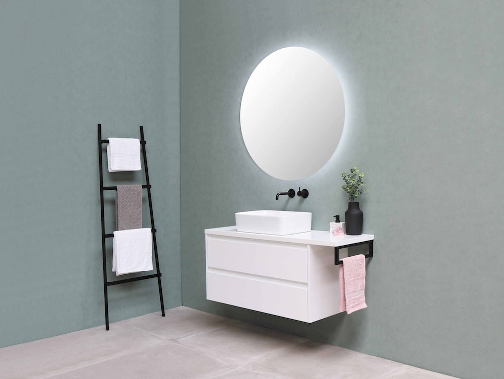 A minimalistic bathroom design