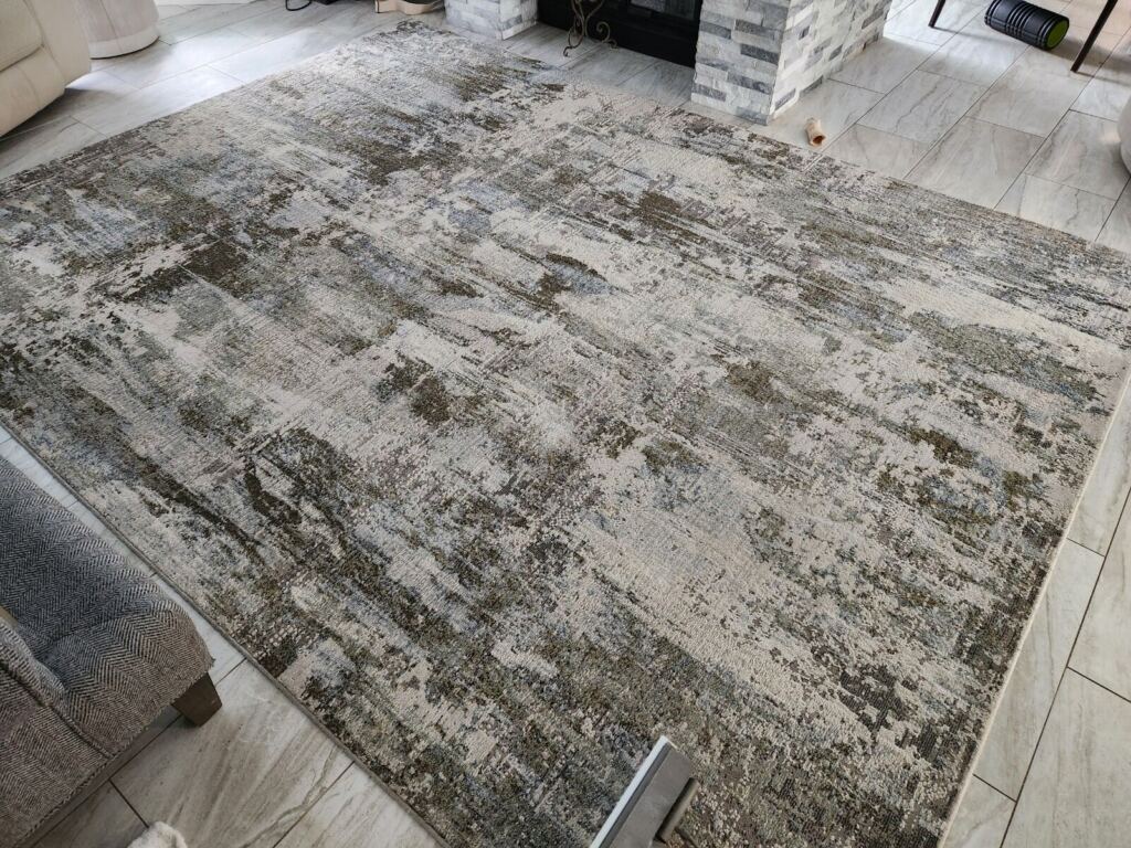 A wool rug after professional wool rug cleaning