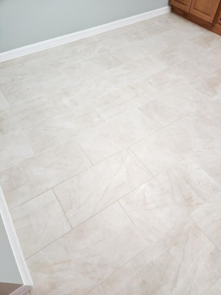An image of clean, white tiles
