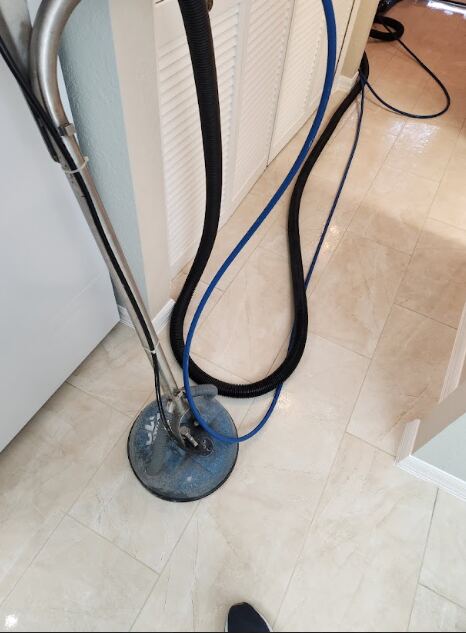 Tile cleaning service by Steambrite Cleaning Services.