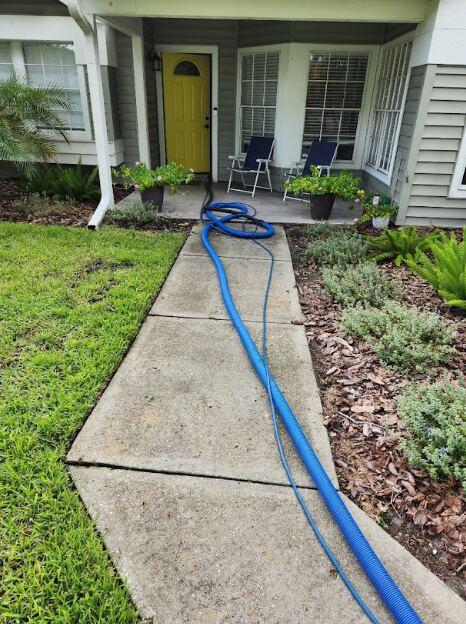 Cleaning in process by Steambrite Cleaning Services.