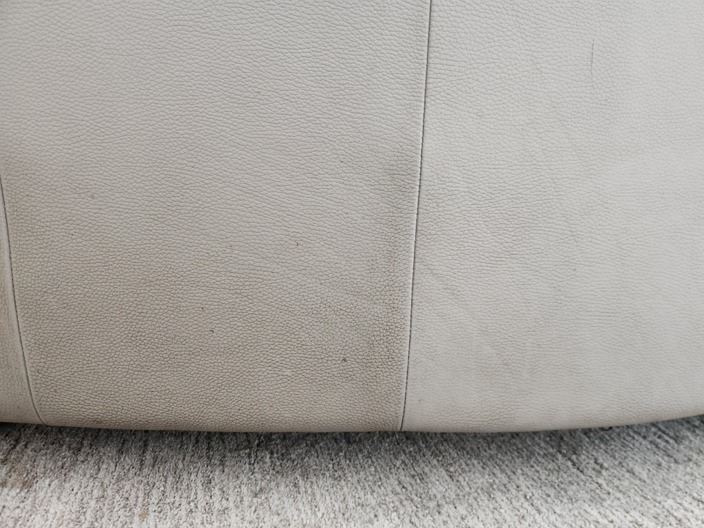 A closeup of a leather surface.