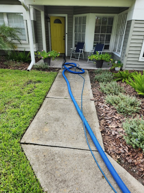 The team at Steambrite Cleaning Services at work.