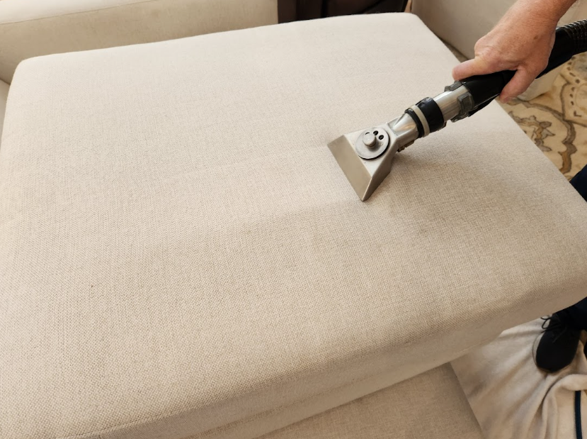 Sofa cleaning in Tarpon Springs by Steambrite Cleaning Services.