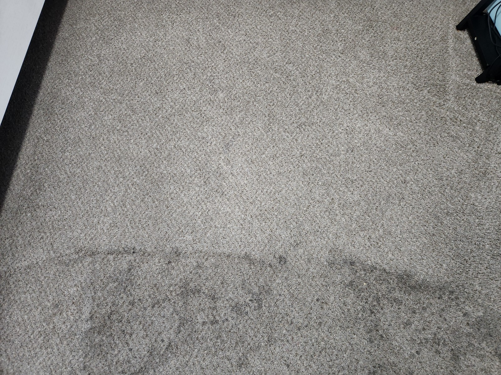close-up of a grey carpet