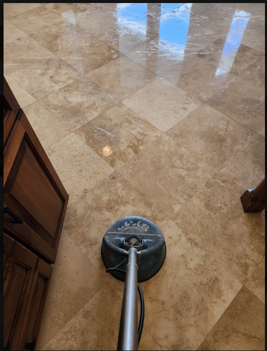 marble floor cleaning process