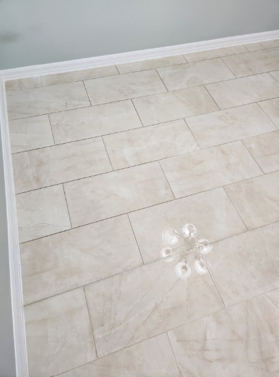 Professionally cleaned tiles. 